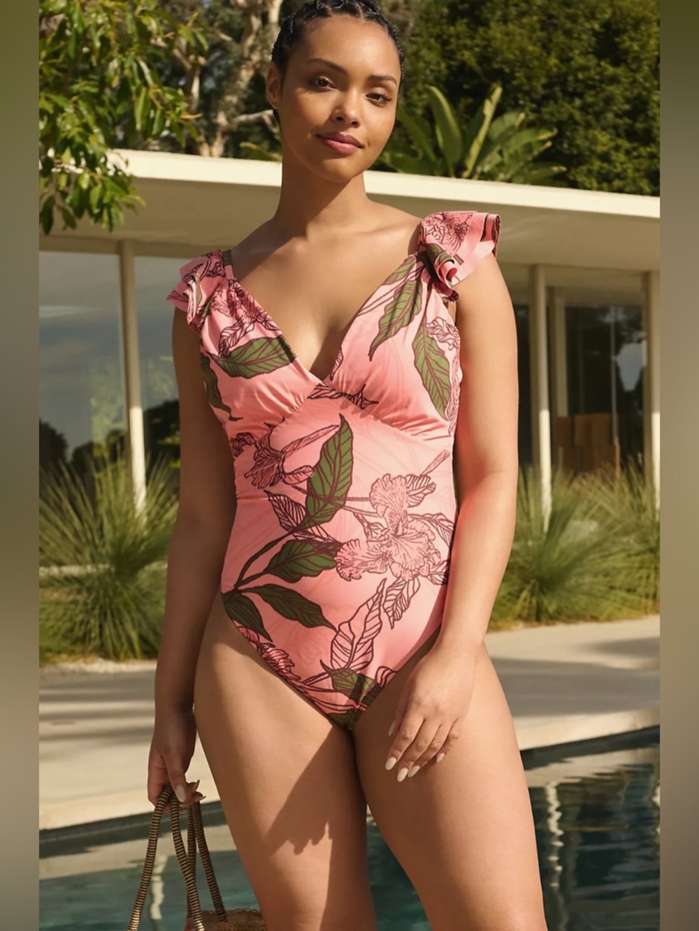 NWT Hutch Calla Ruffle One-Piece Swimsuit